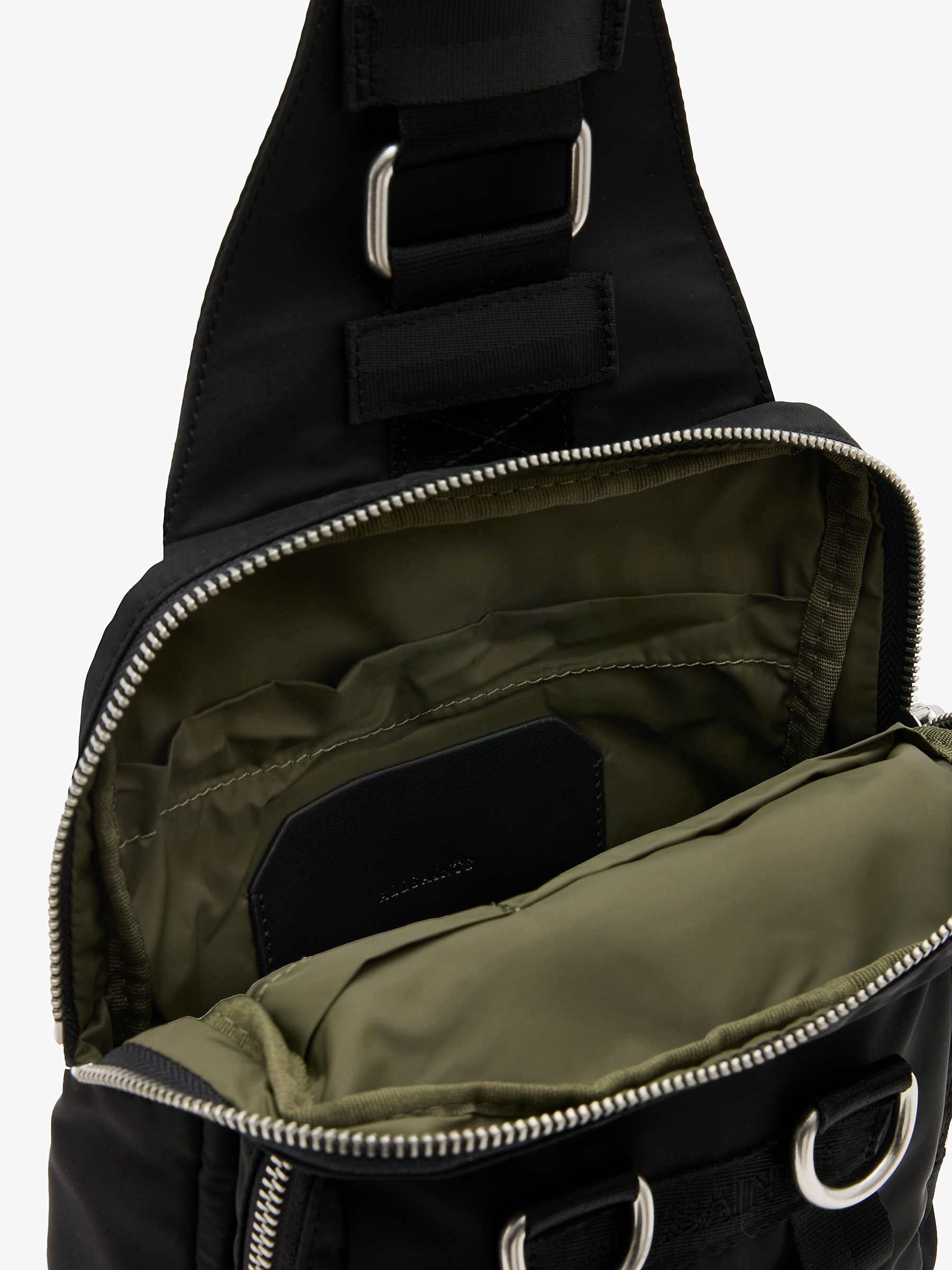 Buy AllSaints Steppe Sling Bag, Black Online at johnlewis.com