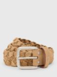 AllSaints Dustin Woven Belt, Tan