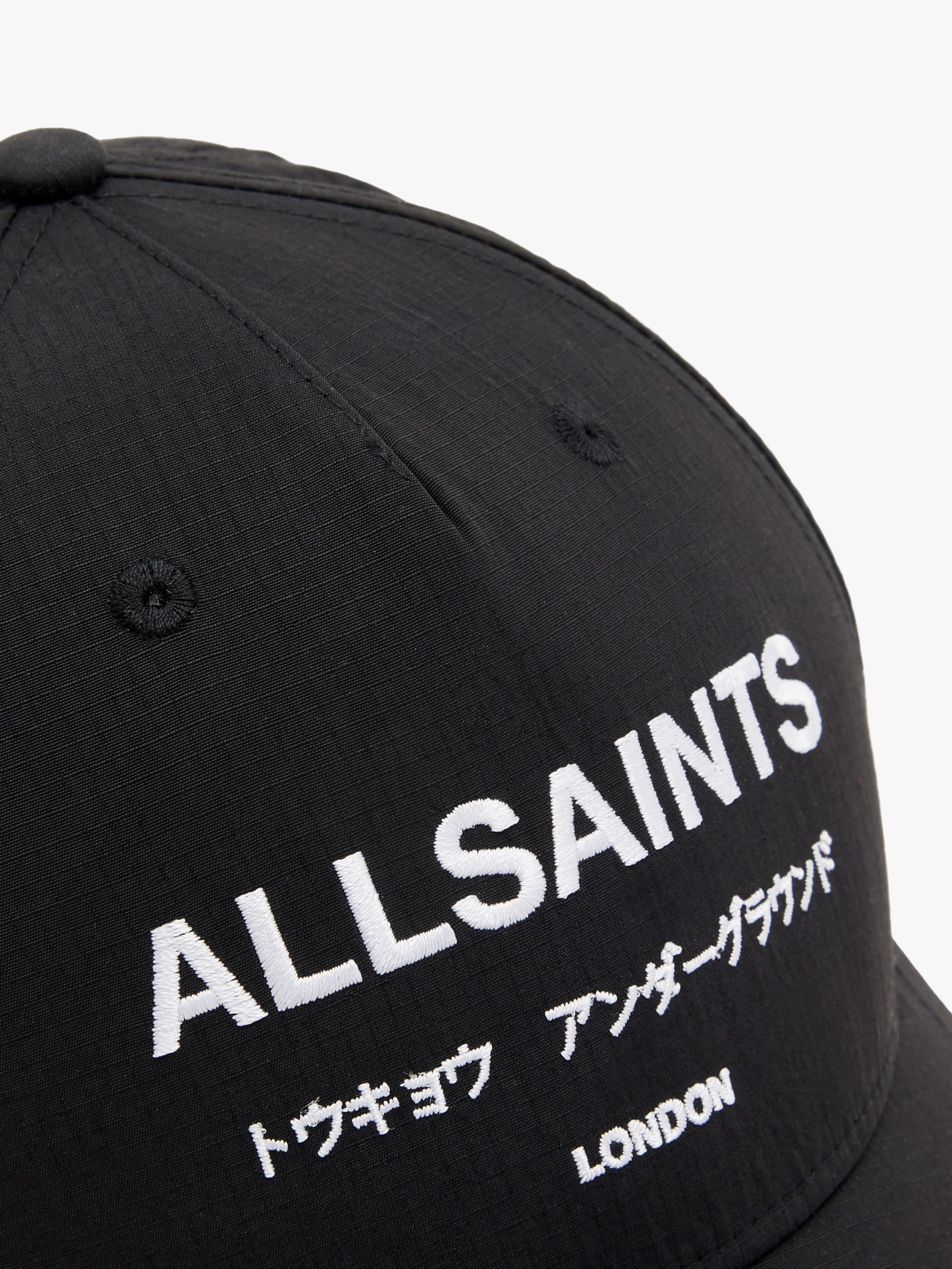 Buy AllSaints Underground Baseball Cap, Black Online at johnlewis.com