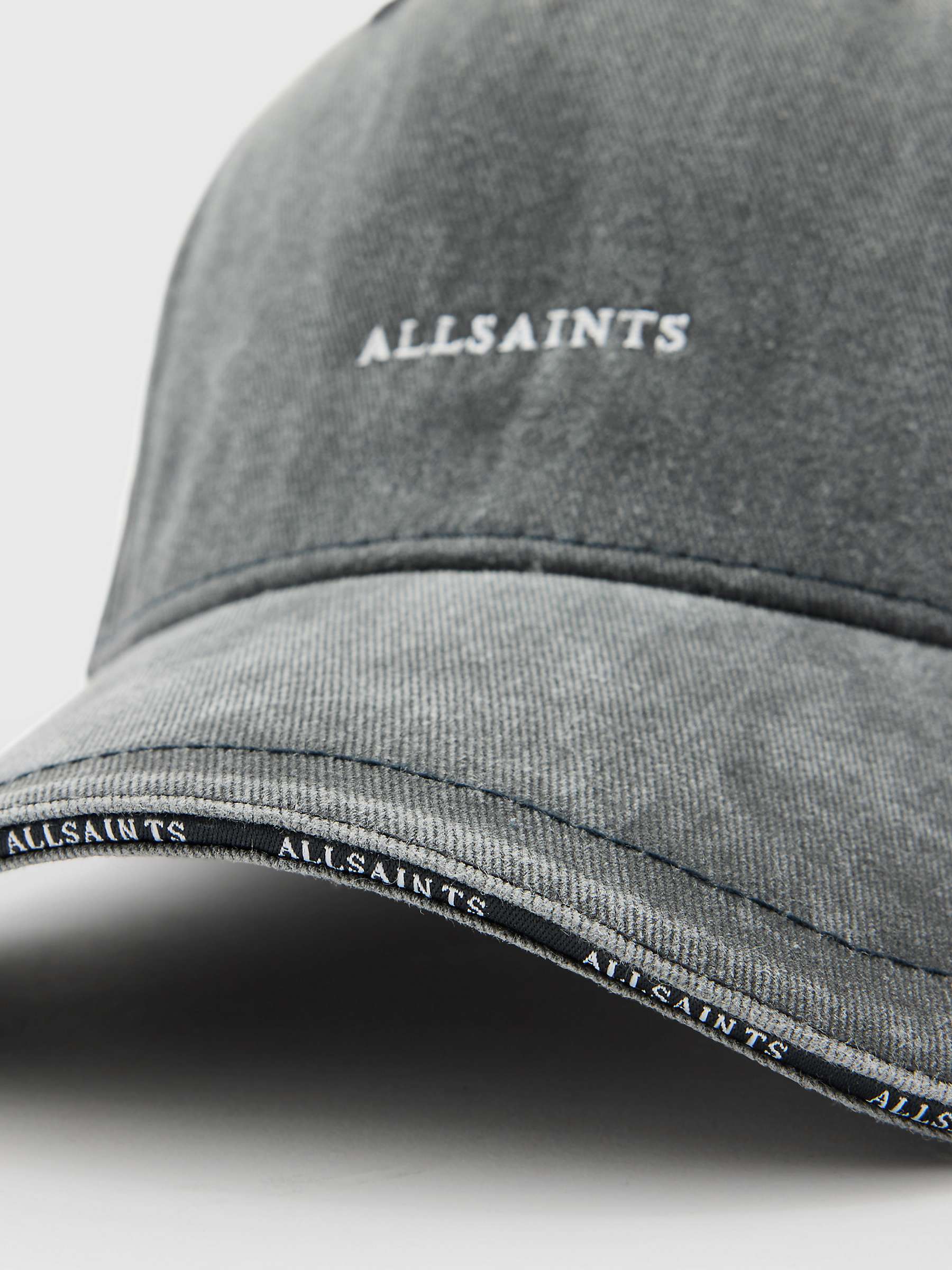 Buy AllSaints Felix Baseball Cap, Washed Black Online at johnlewis.com