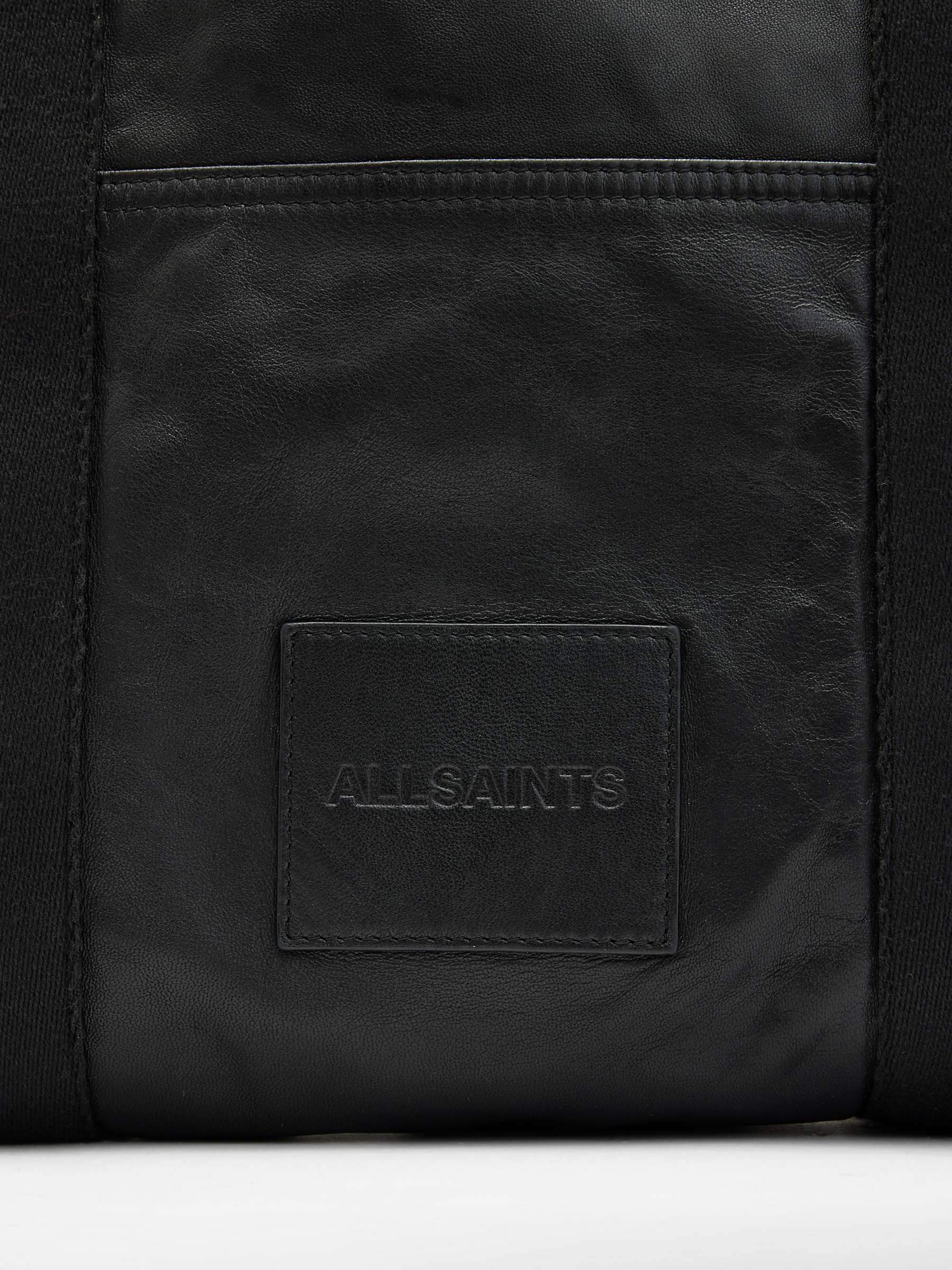 Buy AllSaints Afan Tote Bag, Black Online at johnlewis.com