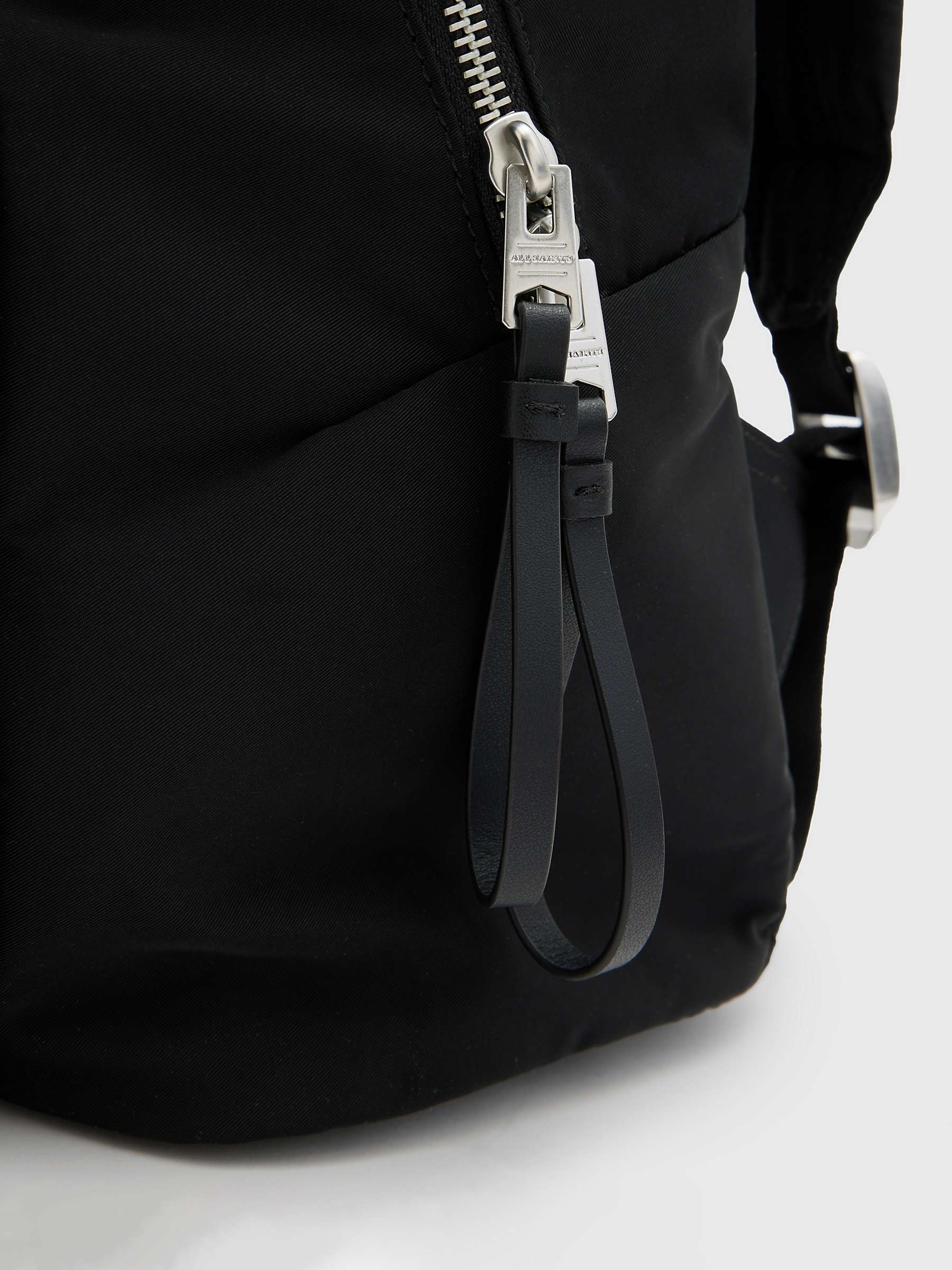 Buy AllSaints Steppe Backpack, Black Online at johnlewis.com