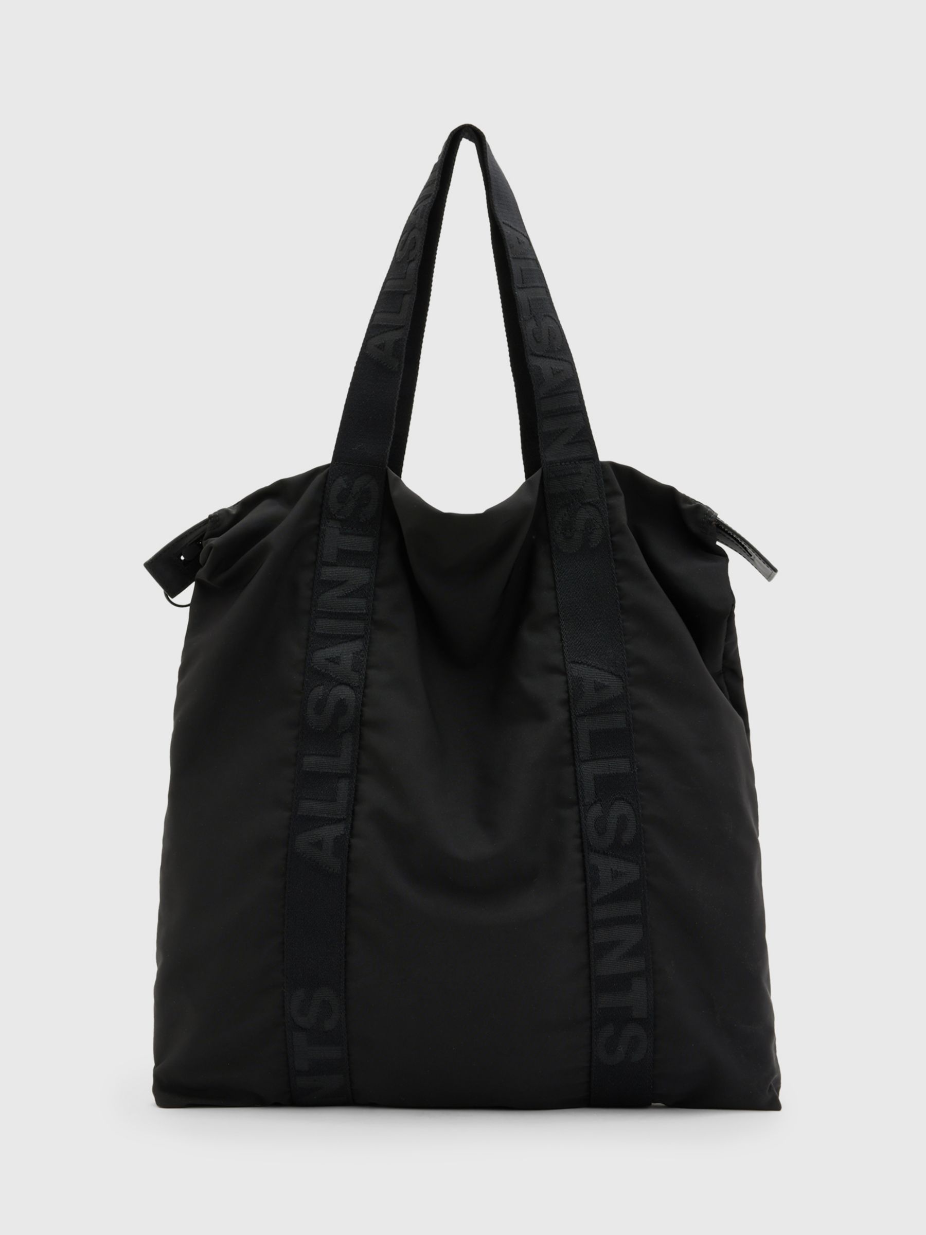 AllSaints Afan Tote Bag, Black at John Lewis & Partners