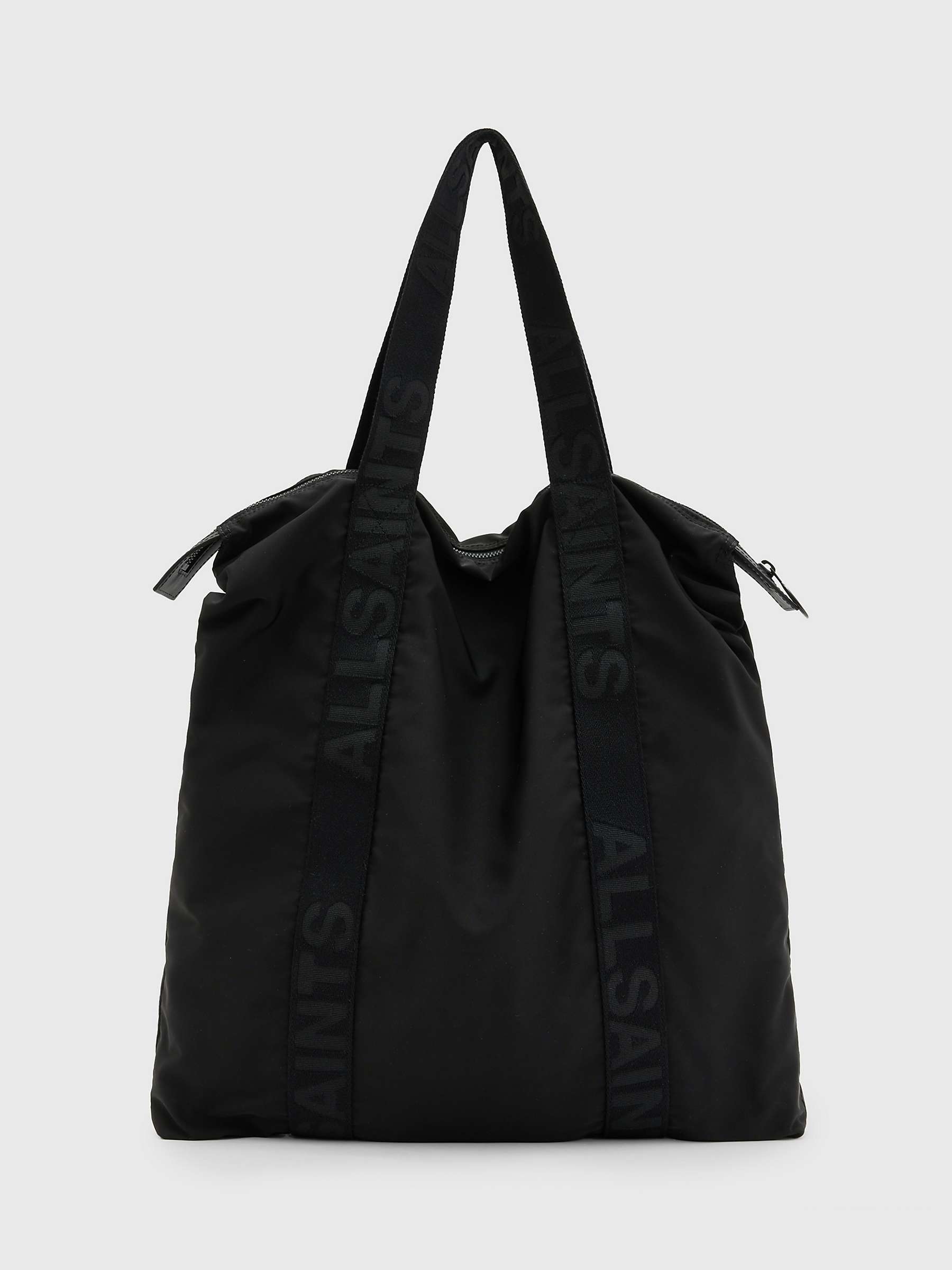 Buy AllSaints Afan Tote Bag, Black Online at johnlewis.com