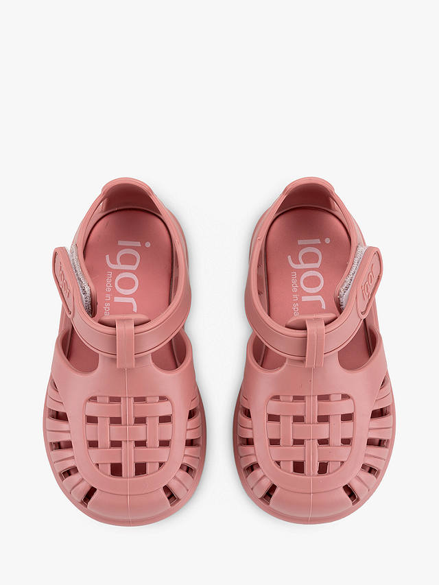 IGOR Kids' Tobby Jelly Sandals, Dusky Pink