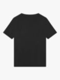 BOSS Kids' Short Sleeve Logo Slim Fit T-Shirt, Black