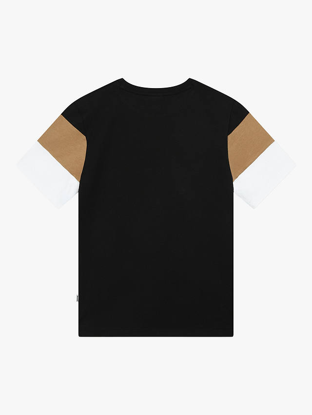 BOSS Kid's Short Sleeve T-Shirt, Black/Multi
