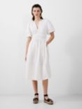 French Connection Alora Puff Sleeve Dress, Summer White