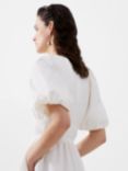 French Connection Alora Puff Sleeve Dress, Summer White, Summer White