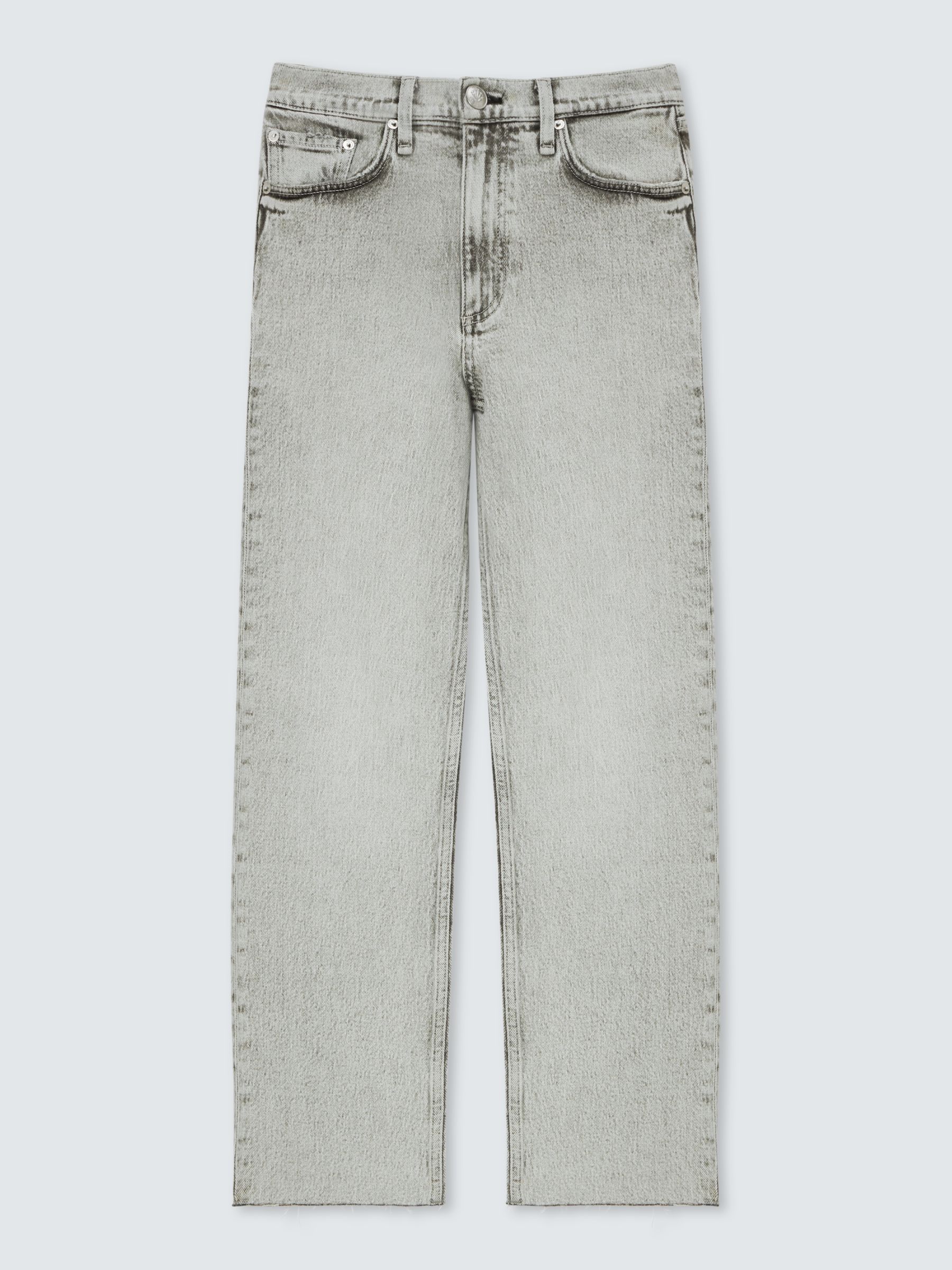 rag & bone Harlow Mid Rise Straight Cut Jeans, Glacier, 24