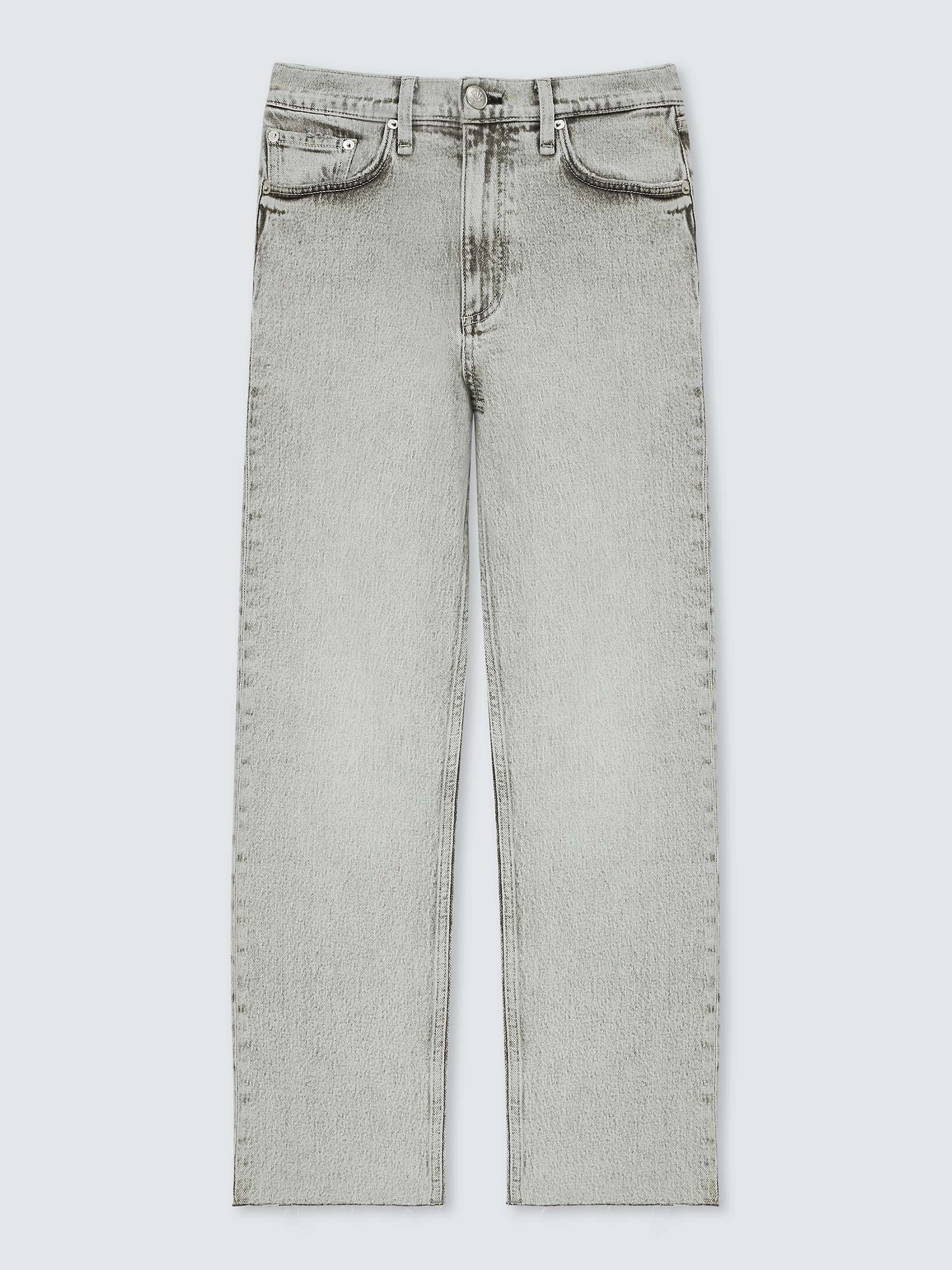 Buy rag & bone Harlow Mid Rise Straight Cut Jeans, Glacier Online at johnlewis.com