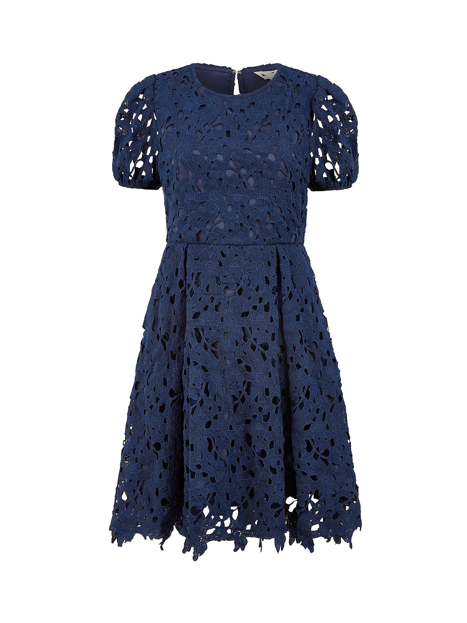 Buy Yumi Lace Skater Dress, Navy Online at johnlewis.com