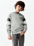 Mango Kids' Malmo Sweatshirt, Aqua