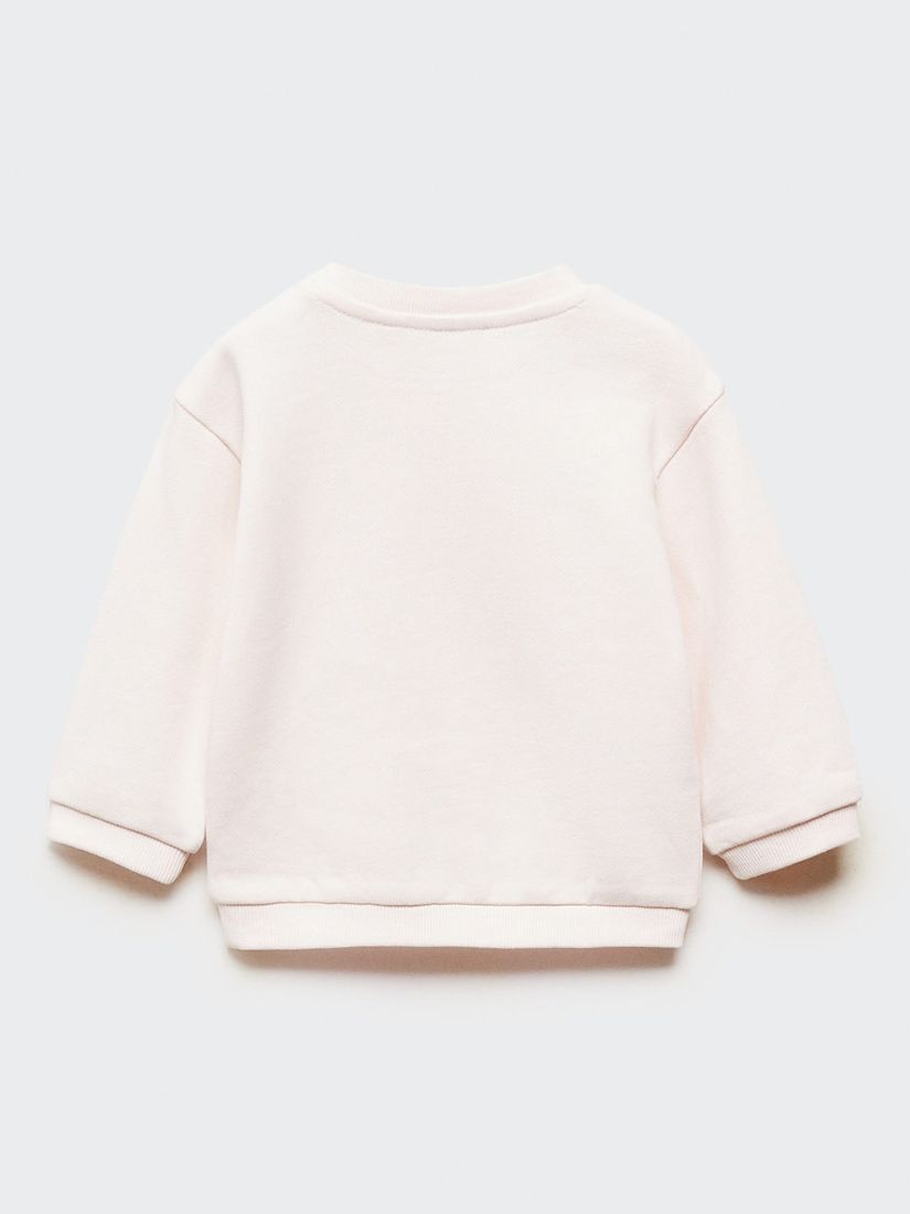 Buy Mango Baby Sweet Sweatshirt, Light Pink Online at johnlewis.com