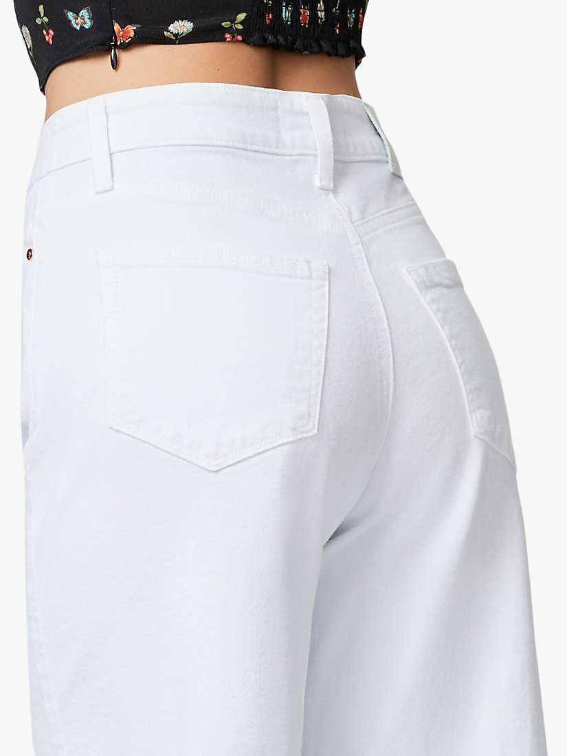 Buy PAIGE Anessa Raw Hem Cropped Jeans, Crisp White Online at johnlewis.com