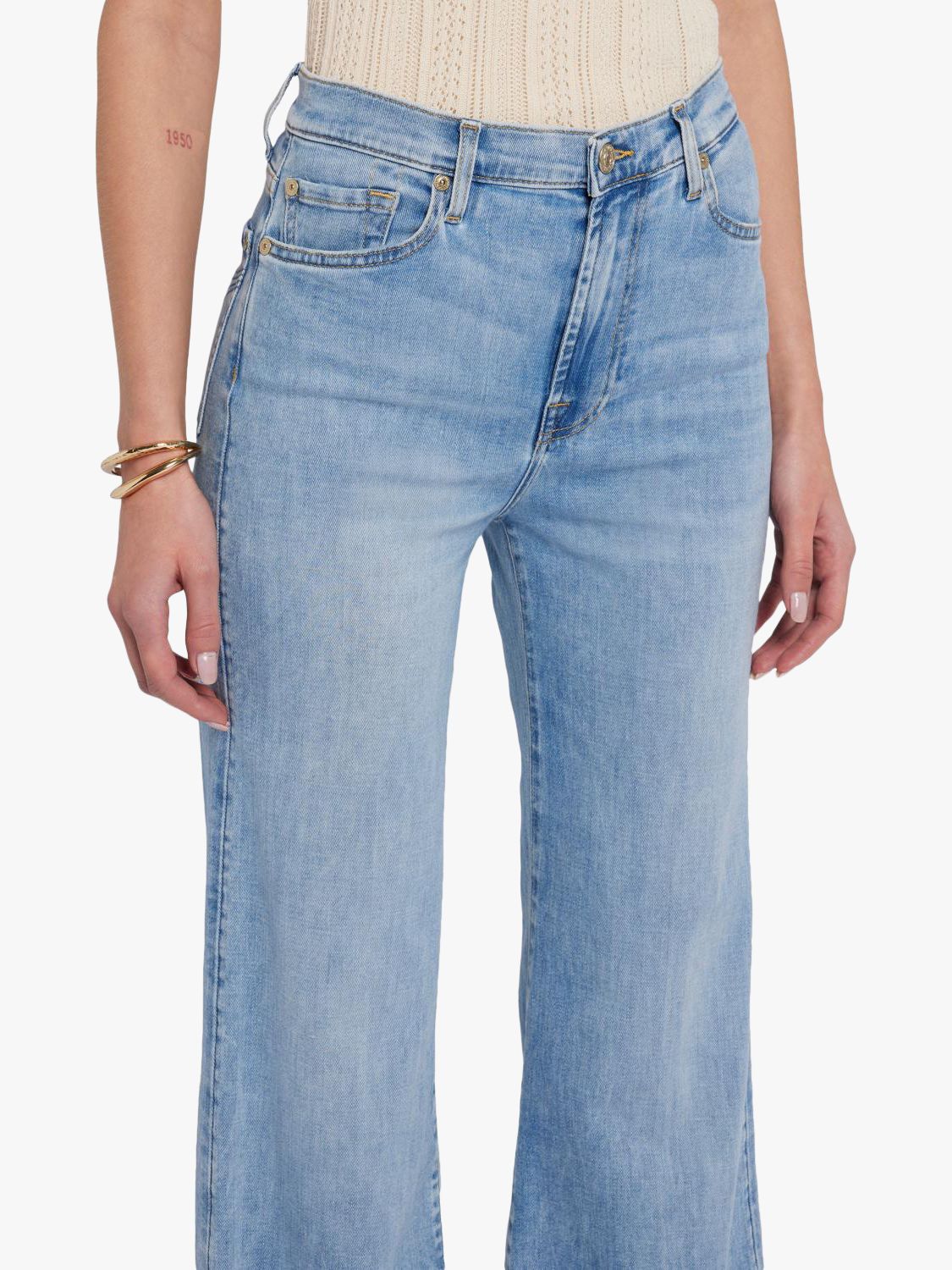 Buy Reiss Mid Blue Ameria Petite Palazzo Jeans from the Next UK online shop