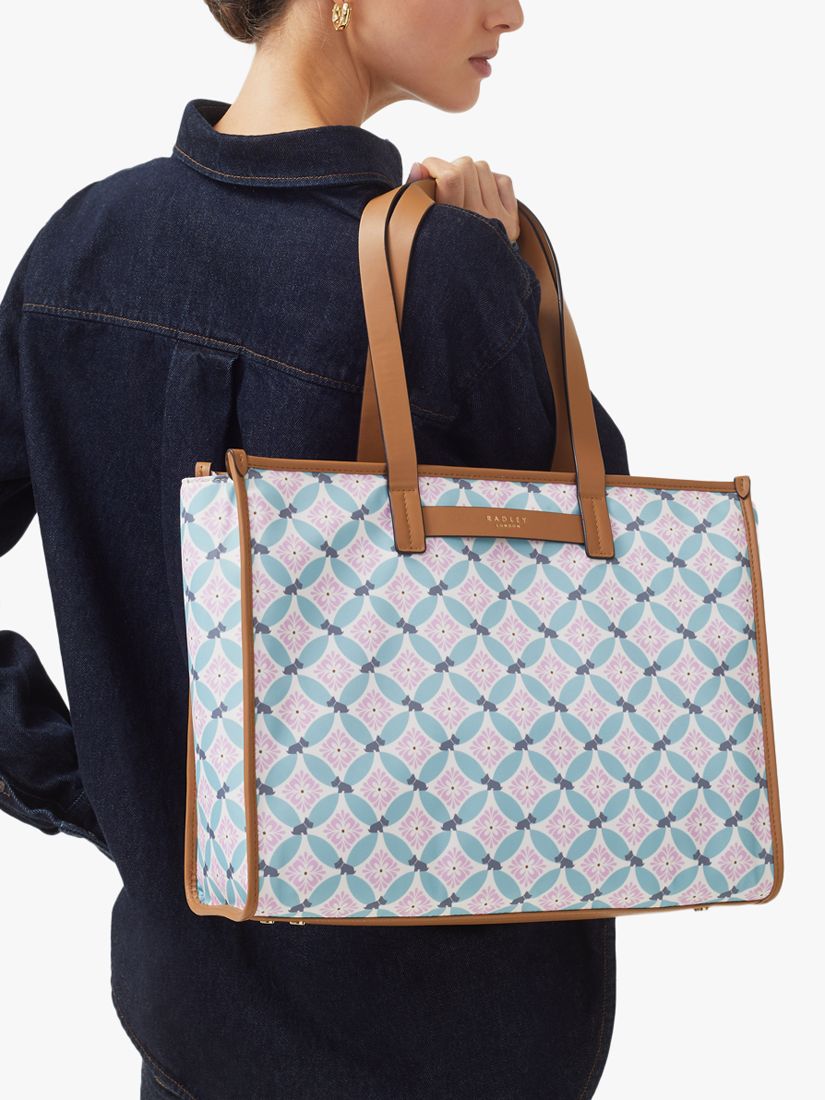 Buy Radley Willow Walk Spring Geometric Shoulder Bag, Chalk/Multi Online at johnlewis.com