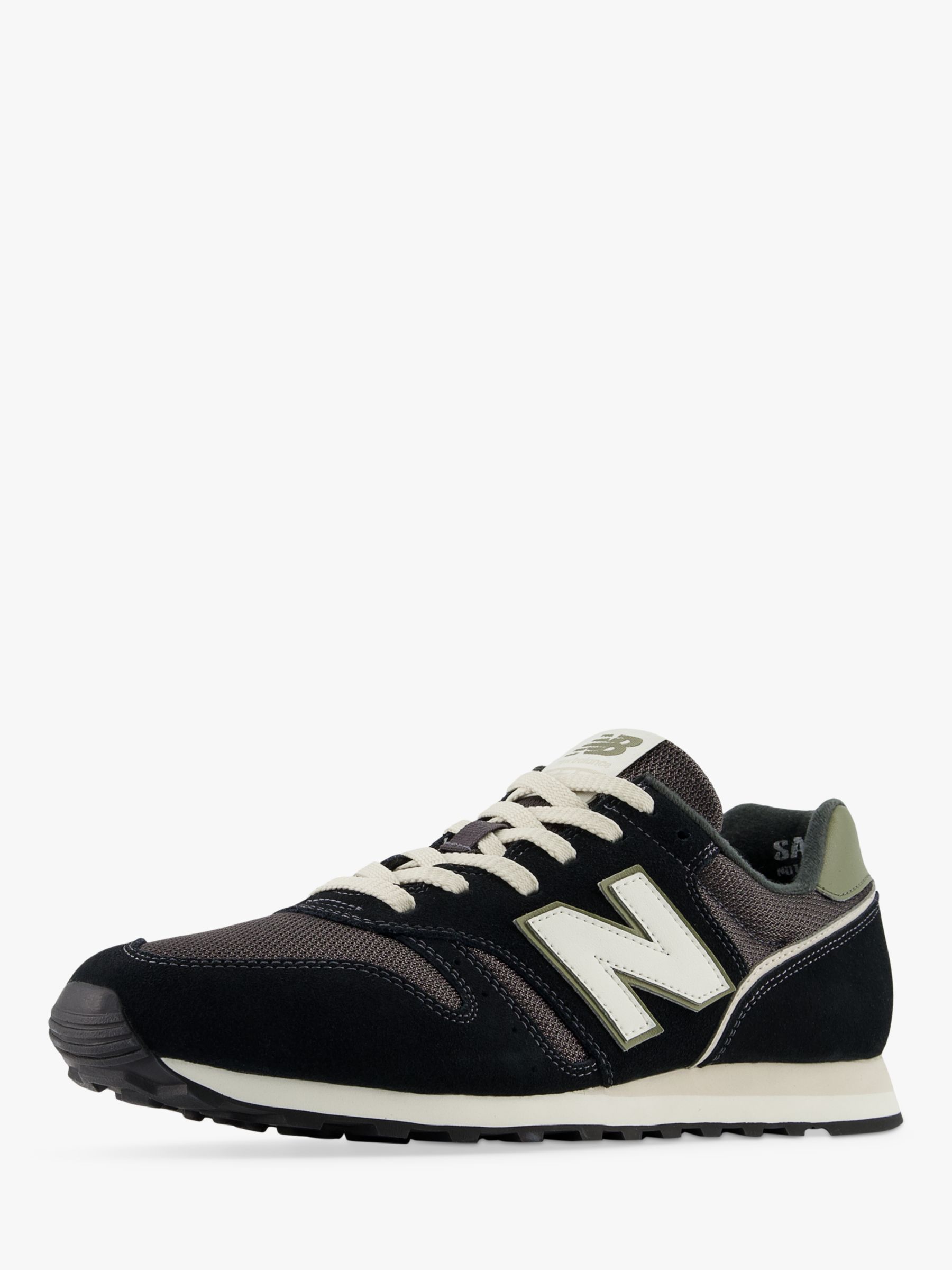 Buy New Balance 373 V2 Trainers, Black/Silver Online at johnlewis.com