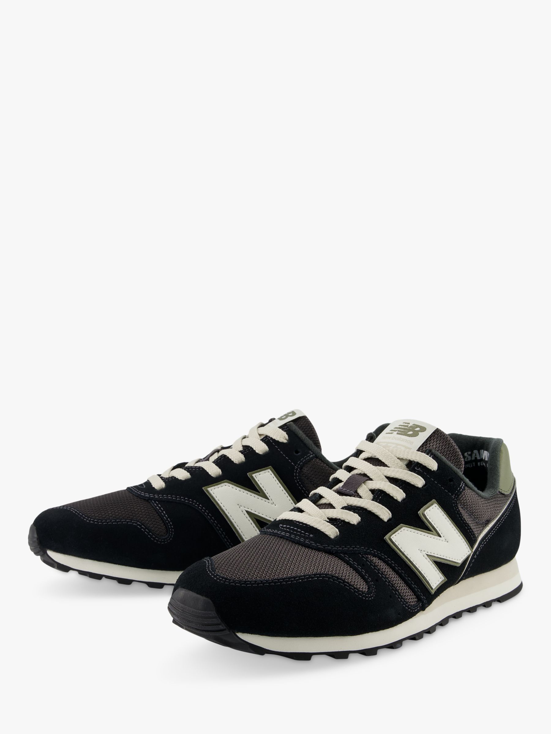 Buy New Balance 373 V2 Trainers, Black/Silver Online at johnlewis.com