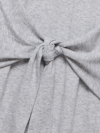 Mint Velvet Knot Detail Midi Dress, Light Grey