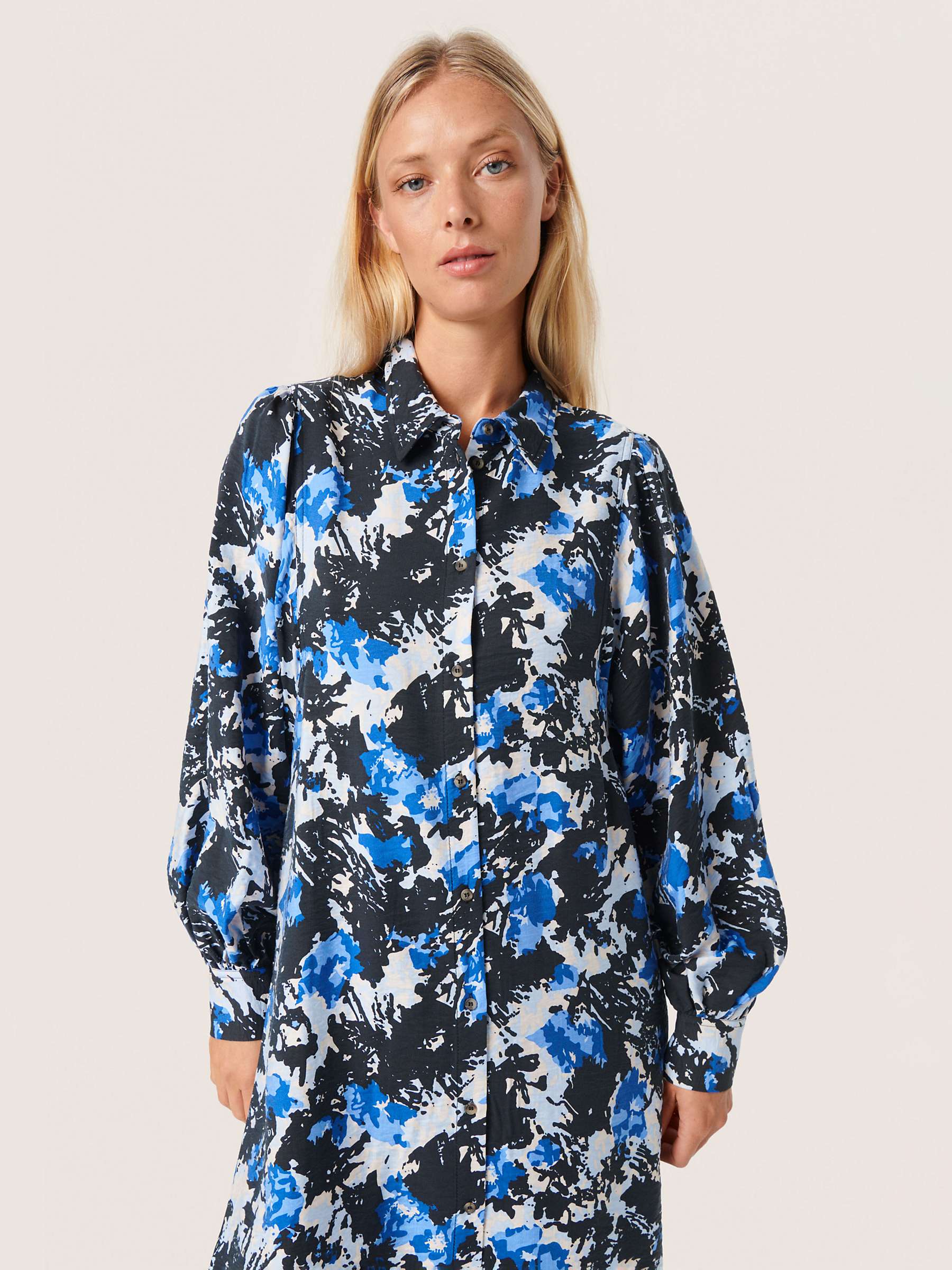 Buy Soaked In Luxury Nicasia Shirt Dress, Beaucoup Ditzy Online at johnlewis.com