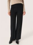 Soaked In Luxury Bea Wide Leg Trousers, Black