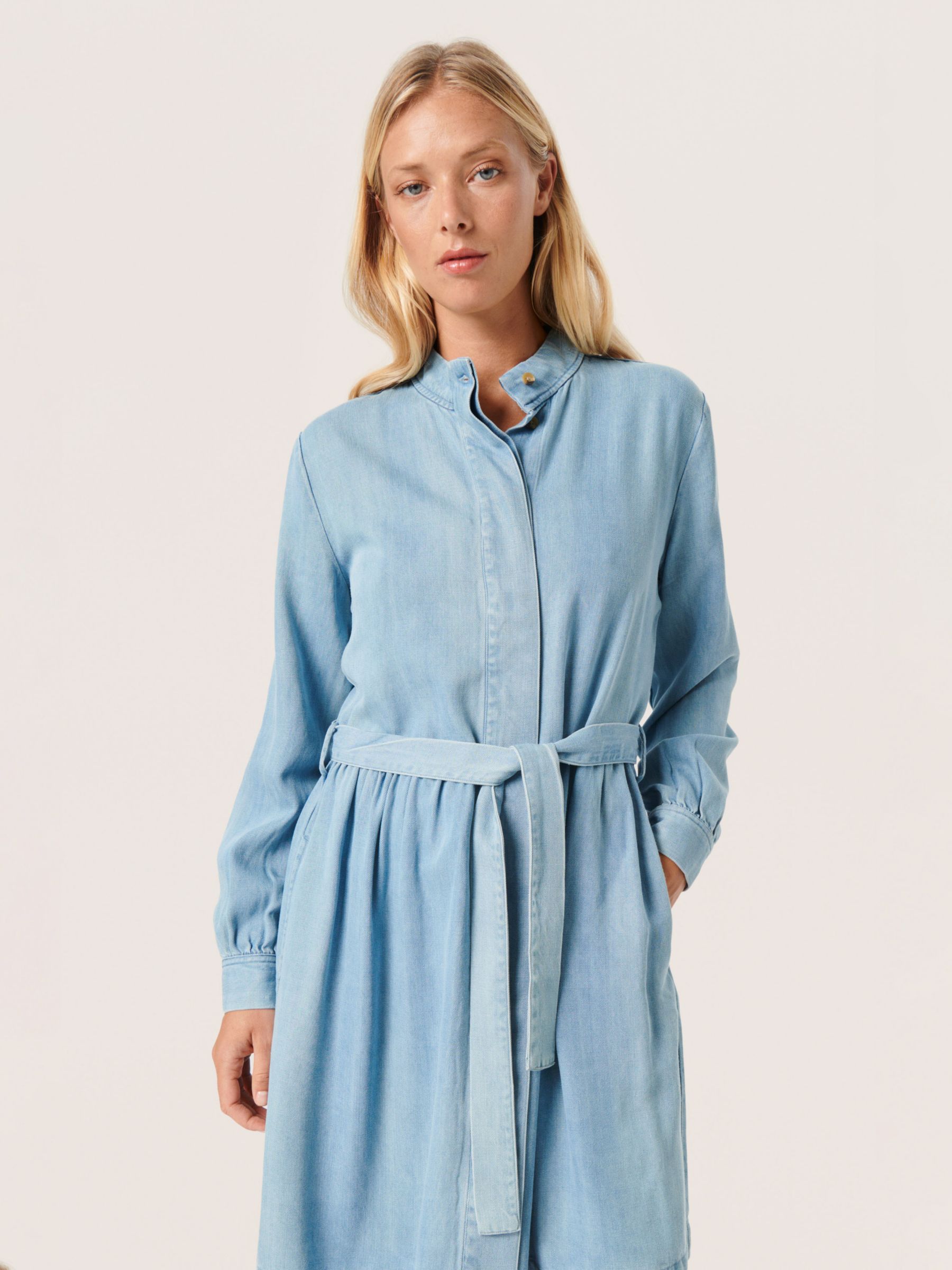 Buy Soaked In Luxury Friday Shirt Dress, Medium Blue Denim Online at johnlewis.com