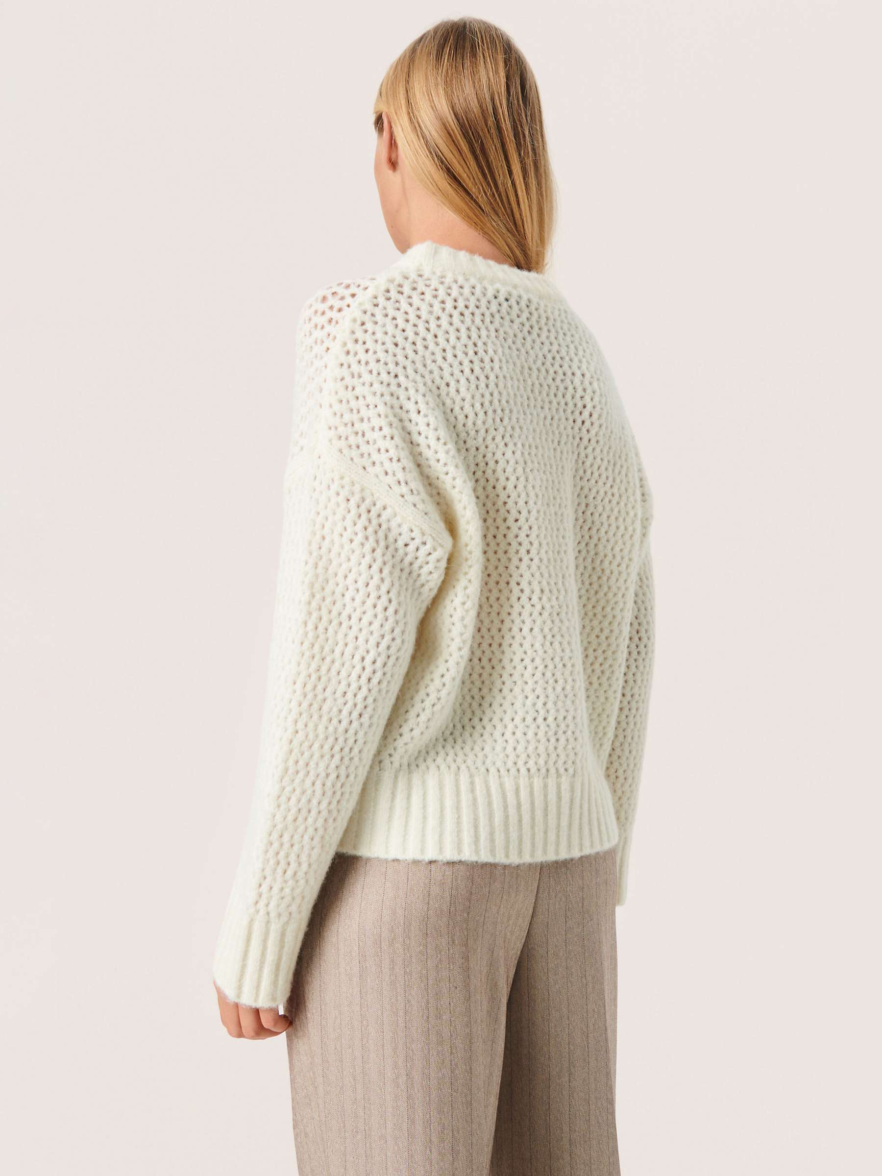 Buy Soaked In Luxury Paradis Chunky Textured Knit Jumper, Whisper White Online at johnlewis.com