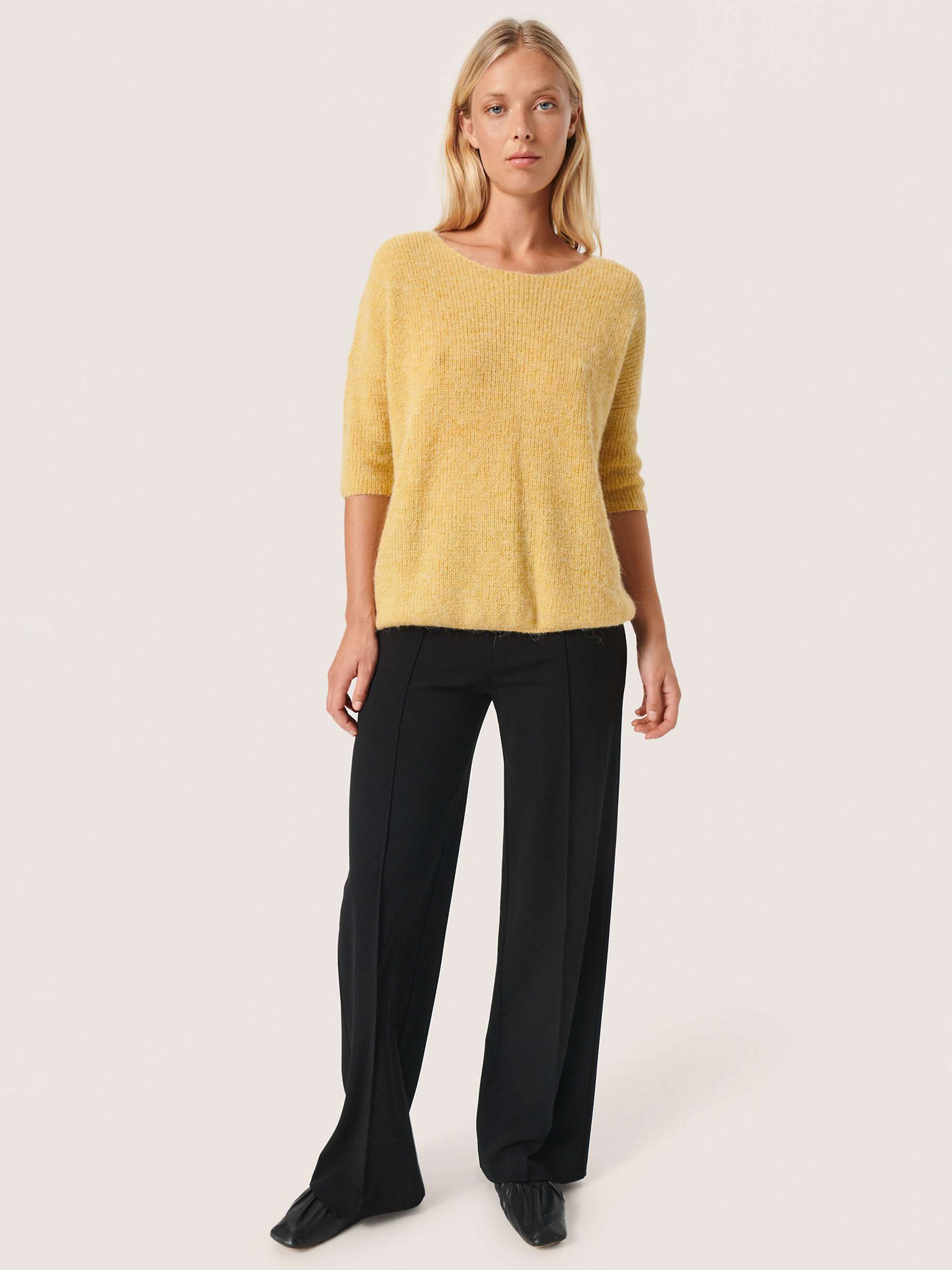 Buy Soaked In Luxury Tuesday 3/4 Sleeve Wool Blend Jumper Online at johnlewis.com