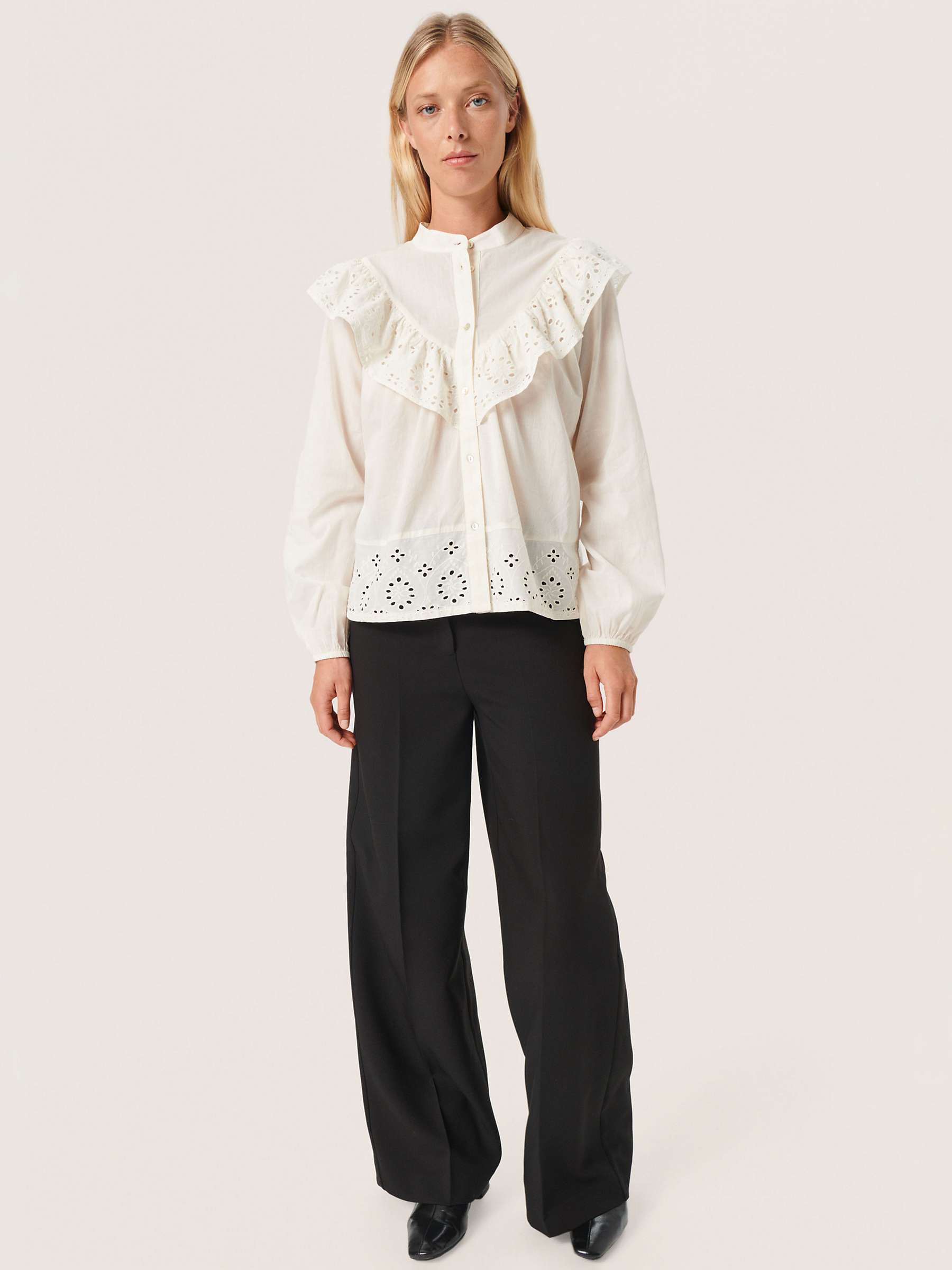 Buy Soaked In Luxury Irim Embroidered Blouse, White Online at johnlewis.com