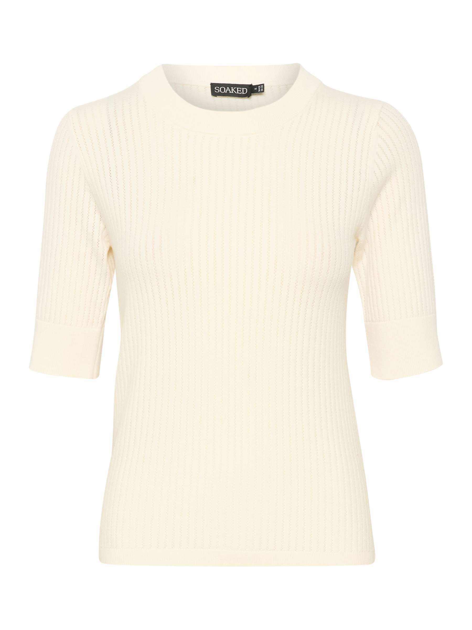 Buy Soaked In Luxury Spina Textured Knit T-Shirt Online at johnlewis.com