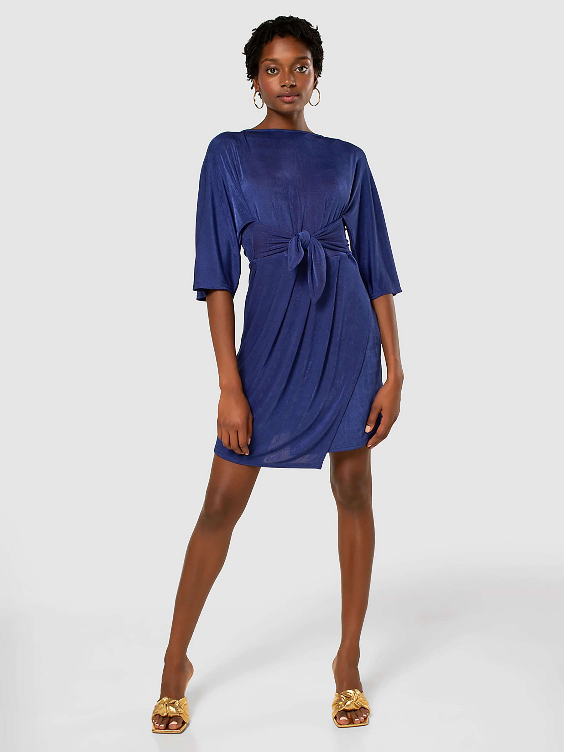 Buy Closet London Wrap Kimono Mini Dress, Royal Blue Online at johnlewis.com