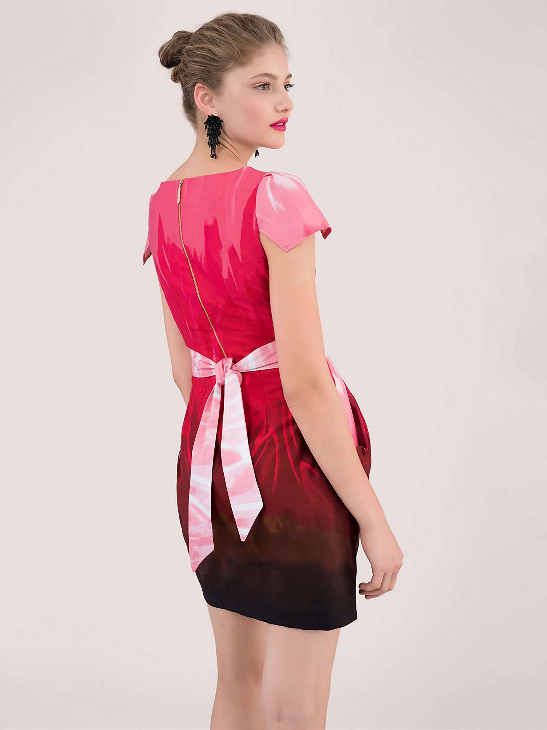 Buy Closet London Chelsea Tulip Mini Dress, Red Online at johnlewis.com