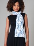 Alie Street Azra Woven Scarf, Blue/White Floral