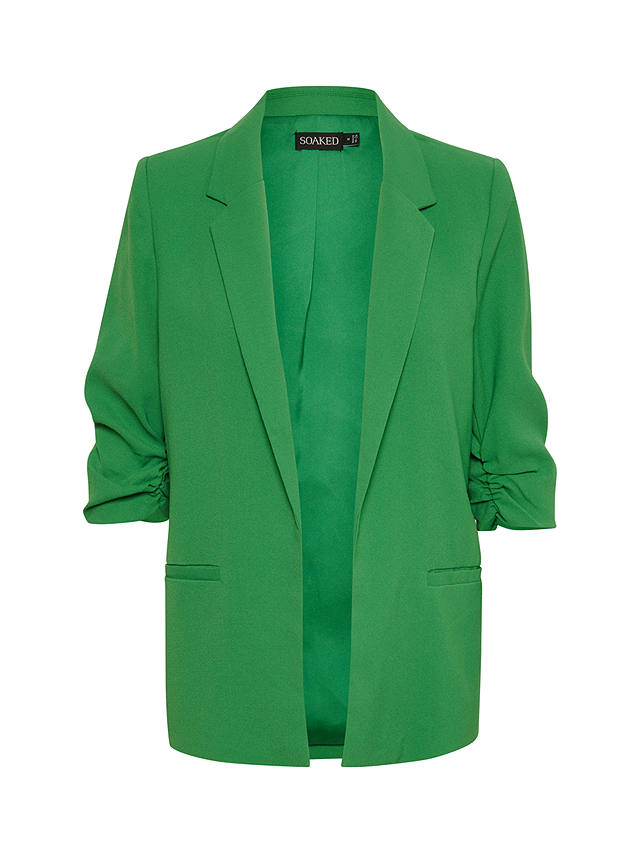Soaked In Luxury Shirley 3/4 Sleeve Blazer, Medium Green
