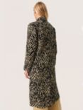 Soaked In Luxury Lylia Coat, Zebra Jacquard