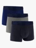 Under Armour Performance Boxers, Pack of 3, Blue/Grey, Blue/Grey