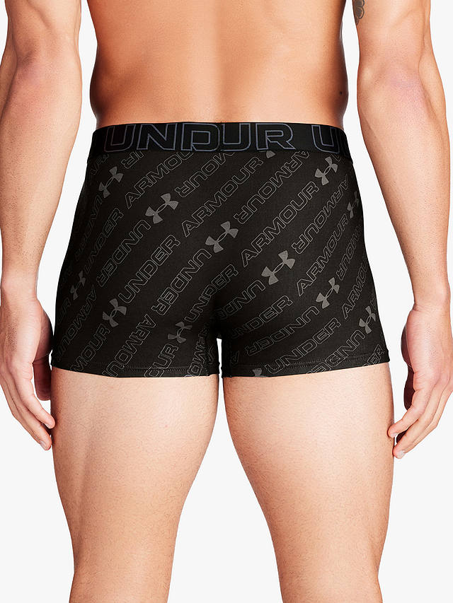 Under Armour Performance Comfort Boxers, Pack of 3, Grey/Black