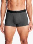 Under Armour Performance Waistband Boxers, Pack of 3, Black/Red/Grey