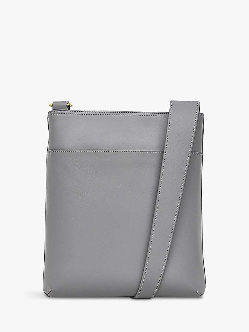 Buy Radley Pocket Icon Leather Medium Cross Body Bag, Cloud Burst Online at johnlewis.com