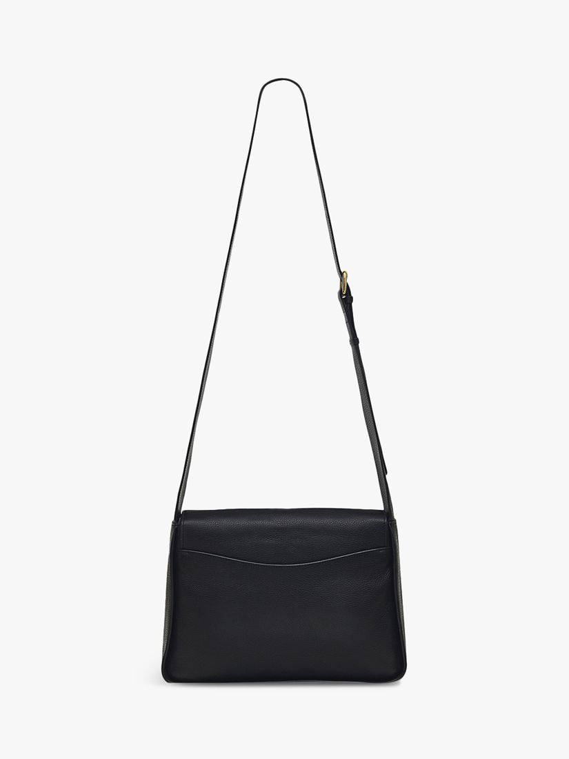 Buy Radley Westwell Lane Large Flapover Cross Body Bag, Black Online at johnlewis.com