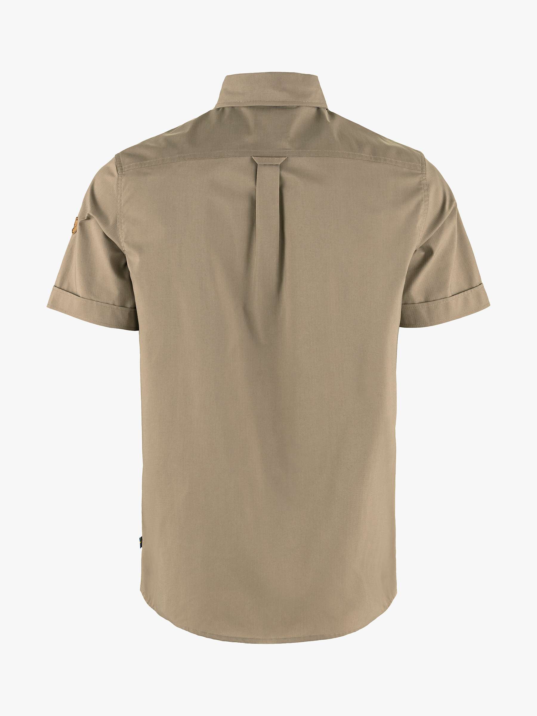 Buy Fjällräven Ovik Air Stretch Short Sleeve Shirt, Brown Online at johnlewis.com