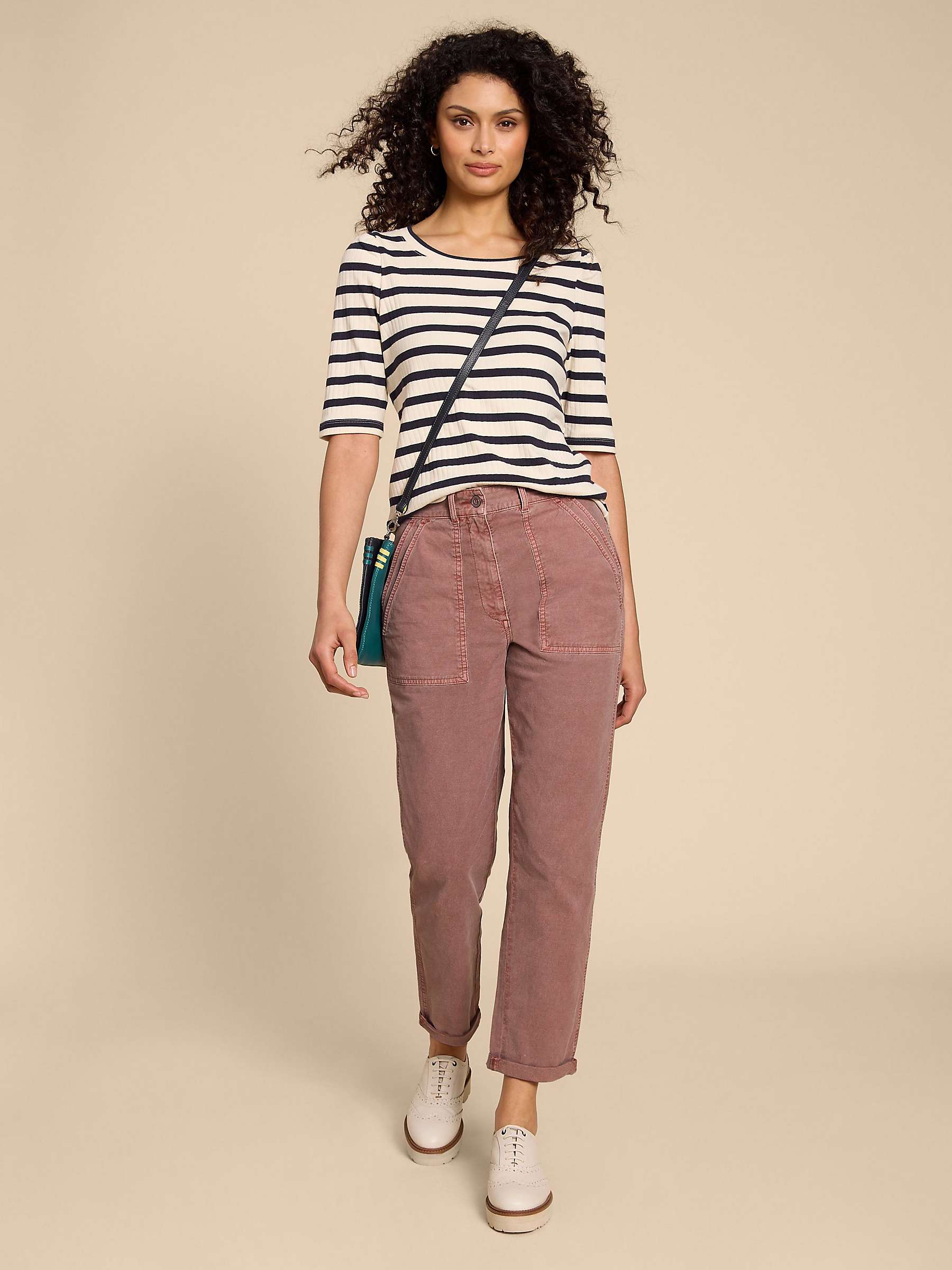 Buy White Stuff Petite Twister Chino Trousers Online at johnlewis.com