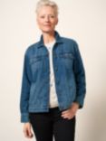 White Stuff Petite Dayton Denim Jacket, , Mid Denim