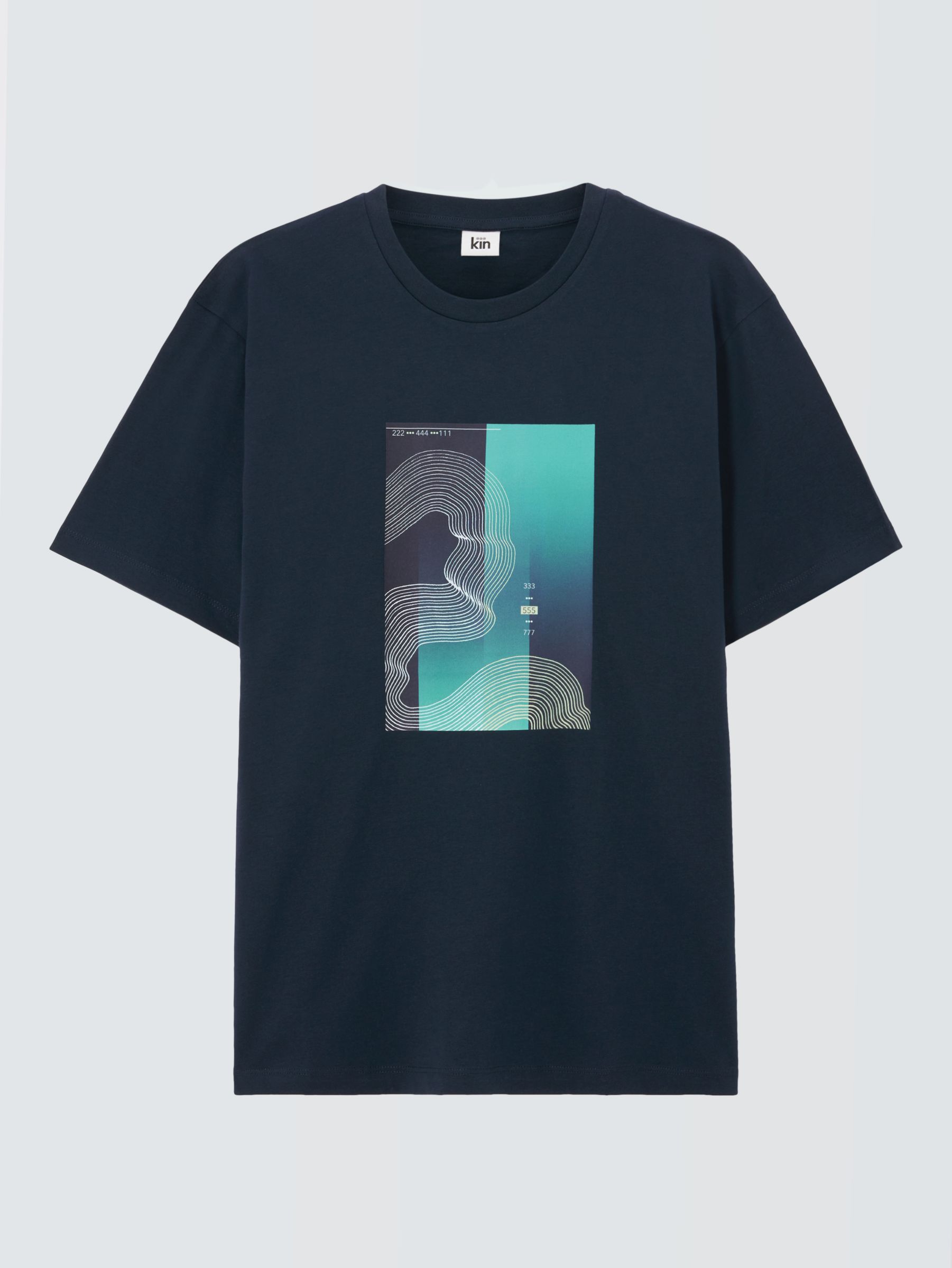 Kin Aura Graphic T-Shirt, Navy/Multi