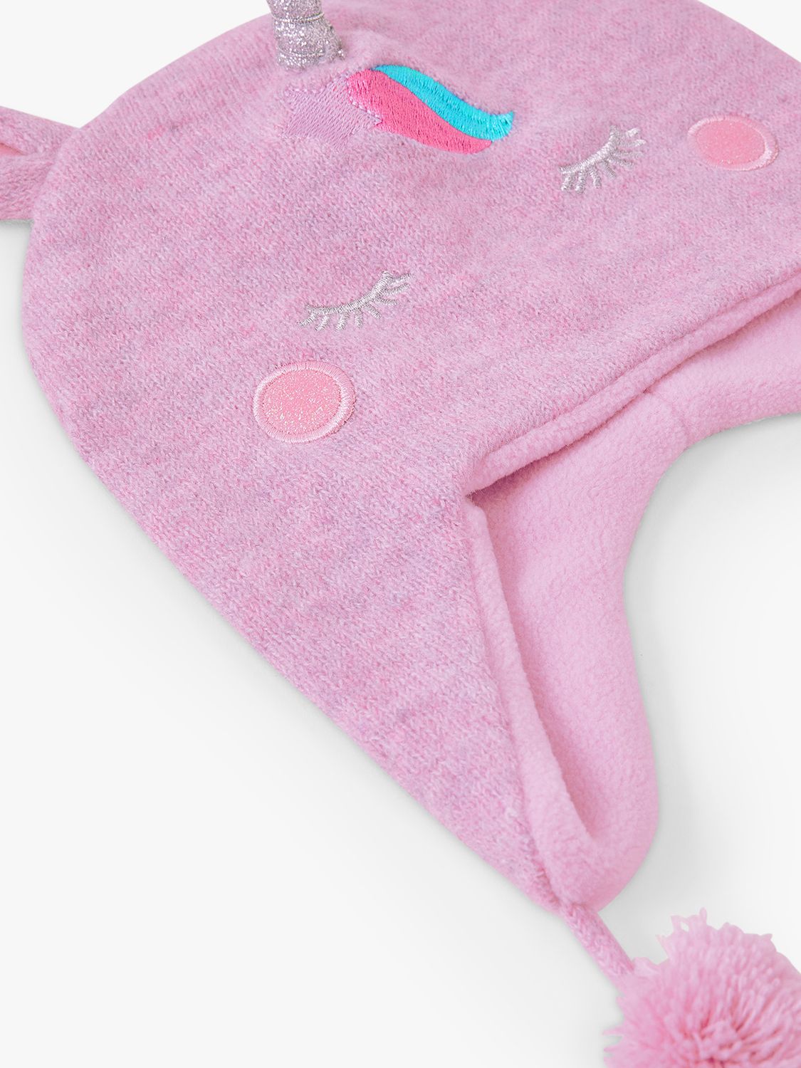 Buy Angels by Accessorize Kids' Unicorn Knit Hat, Lilac/Multi Online at johnlewis.com