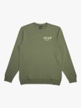 Deus ex Machina Chatterbox Crew Sweatshirt, Lichen Green