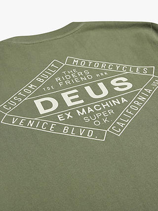 Deus ex Machina Chatterbox Crew Sweatshirt, Lichen Green