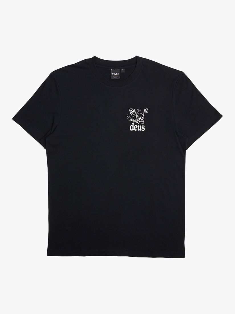Deus ex Machina Crossroad Organic Cotton T-Shirt, Black, XL