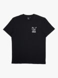 Deus ex Machina Crossroad Organic Cotton T-Shirt, Black